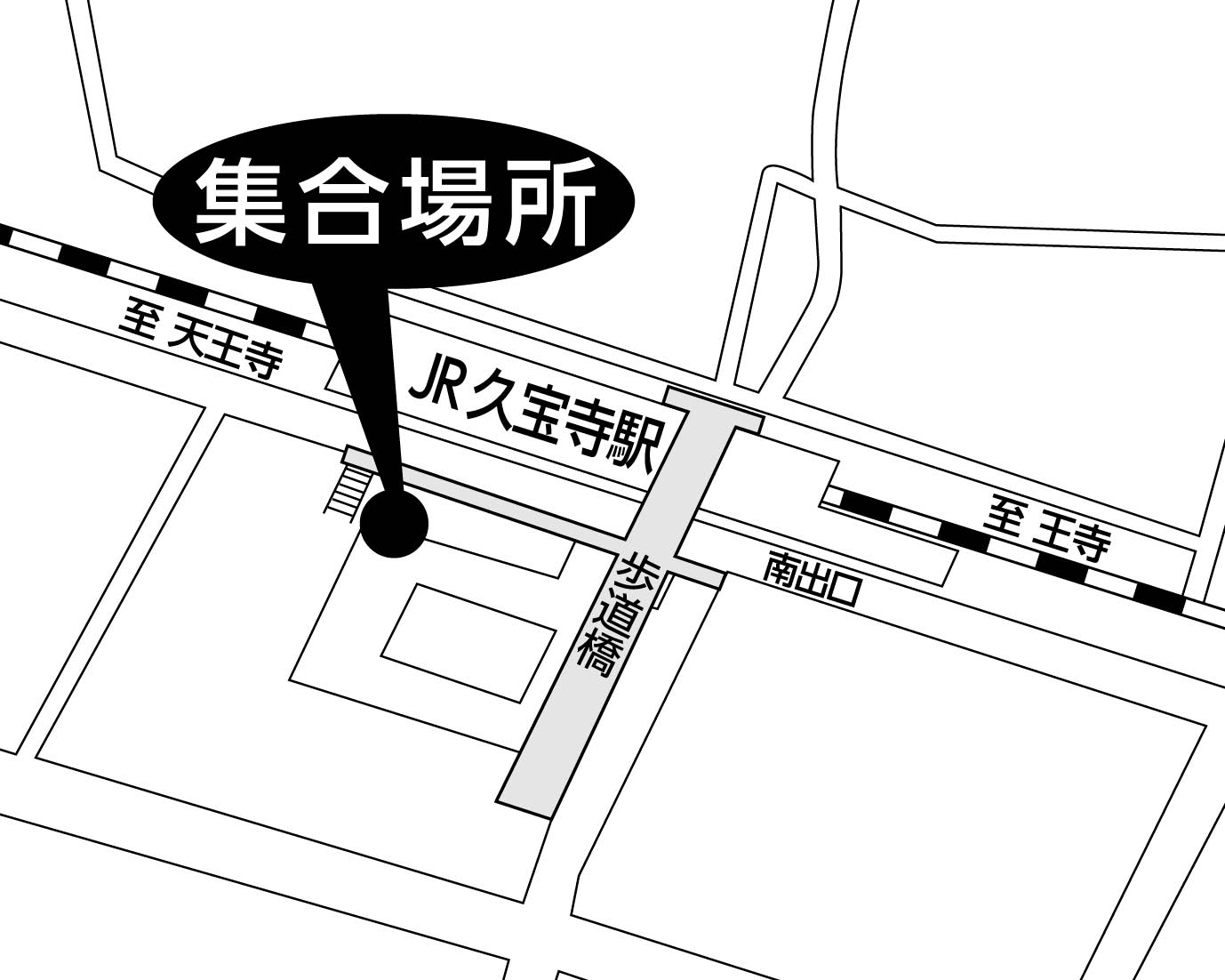 JR久宝寺駅南バスロータリー
